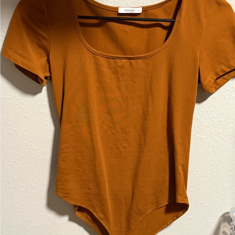 Madewell Rust Bodysuit Top